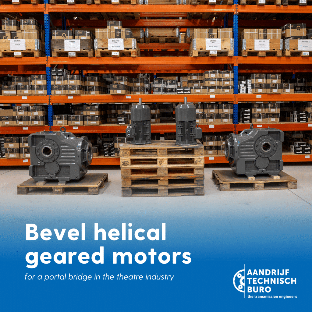 Bevel helical geared motors for the theatre industry